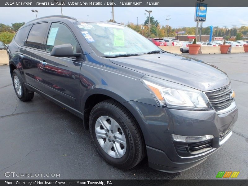 Cyber Grey Metallic / Dark Titanium/Light Titanium 2014 Chevrolet Traverse LS AWD