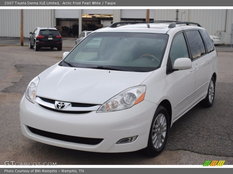 Arctic Frost Pearl White / Taupe 2007 Toyota Sienna XLE Limited