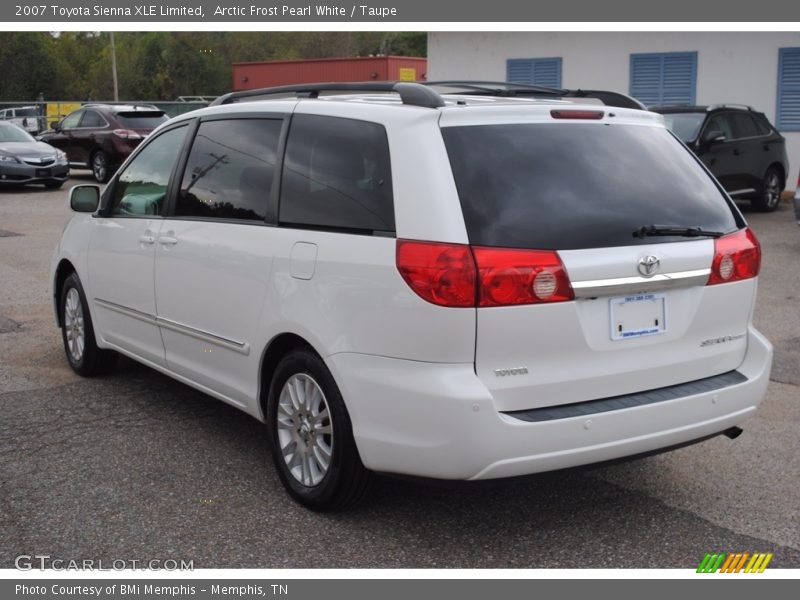 Arctic Frost Pearl White / Taupe 2007 Toyota Sienna XLE Limited