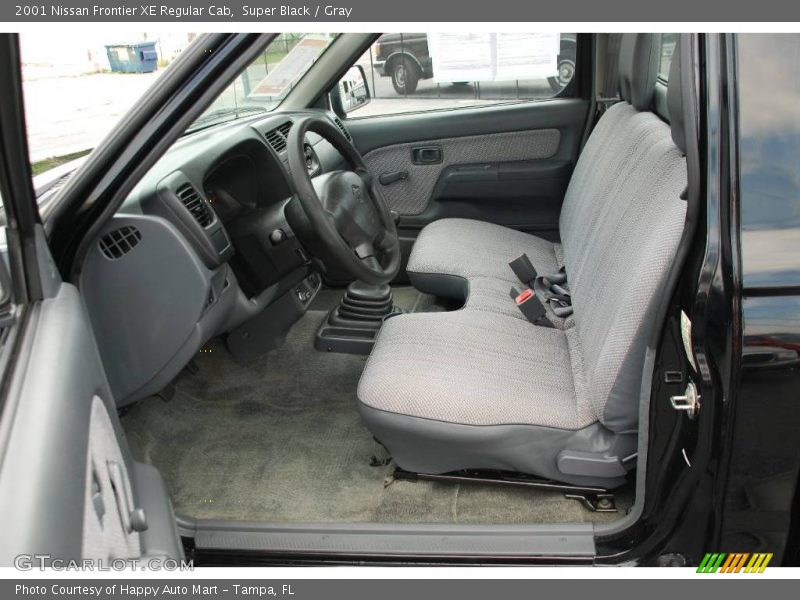 Super Black / Gray 2001 Nissan Frontier XE Regular Cab