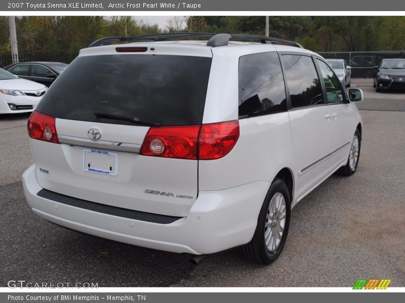 Arctic Frost Pearl White / Taupe 2007 Toyota Sienna XLE Limited