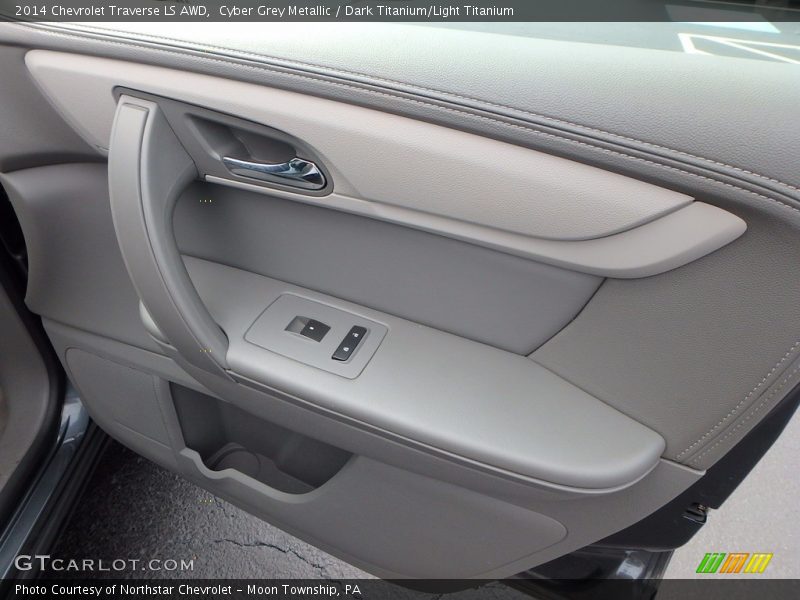 Cyber Grey Metallic / Dark Titanium/Light Titanium 2014 Chevrolet Traverse LS AWD