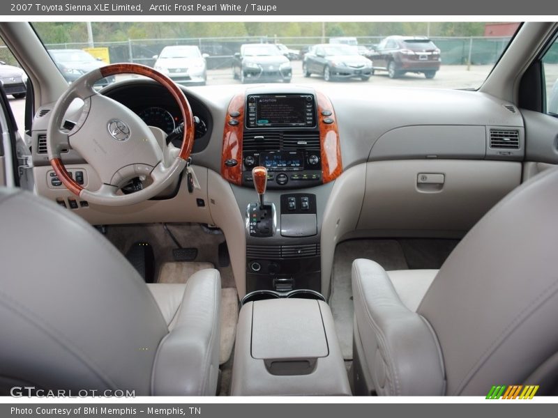 Arctic Frost Pearl White / Taupe 2007 Toyota Sienna XLE Limited