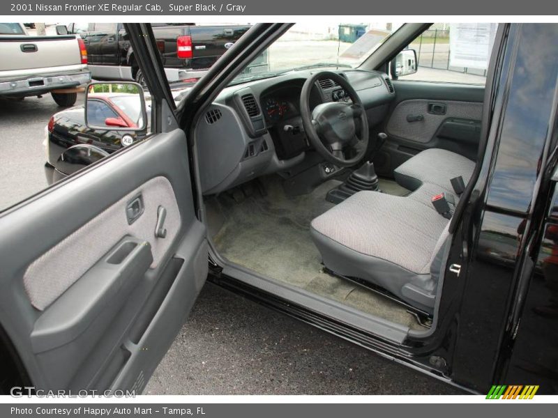 Super Black / Gray 2001 Nissan Frontier XE Regular Cab