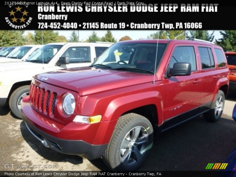 Deep Cherry Red Crystal Pearl / Dark Slate Gray 2017 Jeep Patriot Latitude 4x4