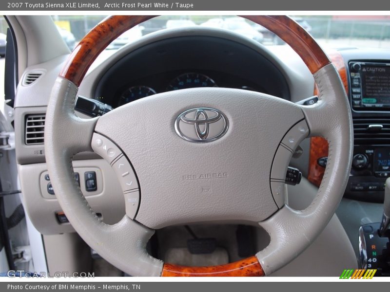Arctic Frost Pearl White / Taupe 2007 Toyota Sienna XLE Limited