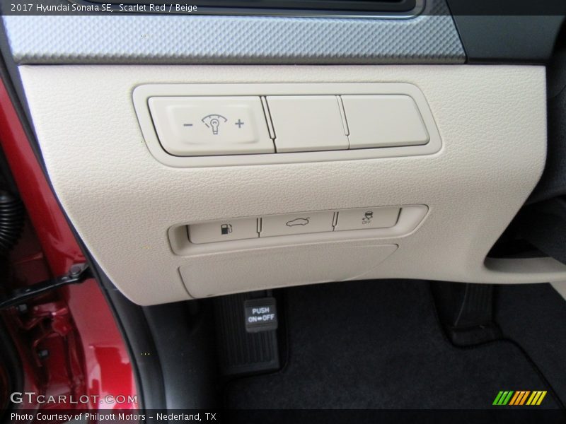 Controls of 2017 Sonata SE