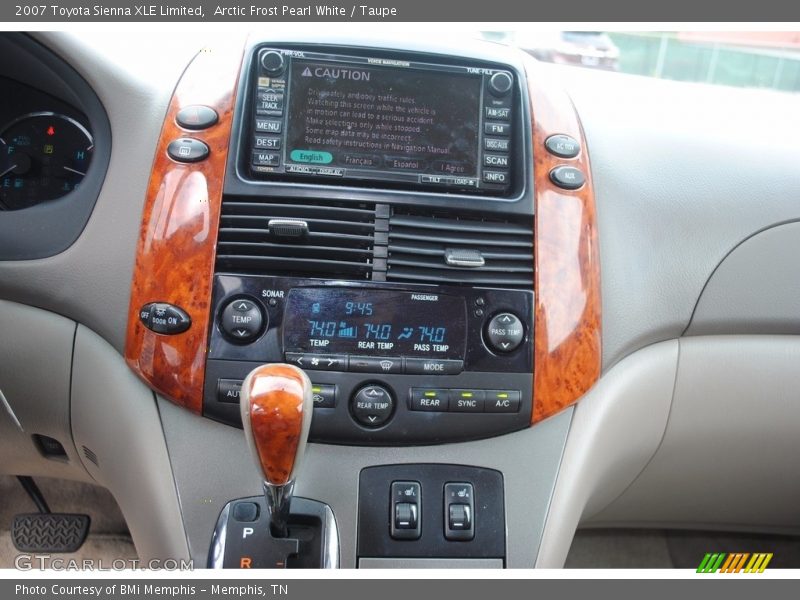 Arctic Frost Pearl White / Taupe 2007 Toyota Sienna XLE Limited