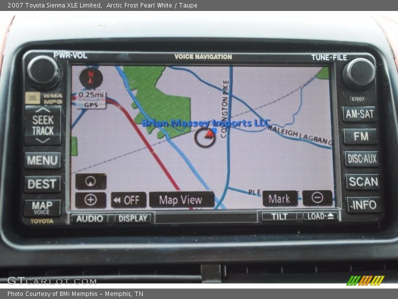 Arctic Frost Pearl White / Taupe 2007 Toyota Sienna XLE Limited