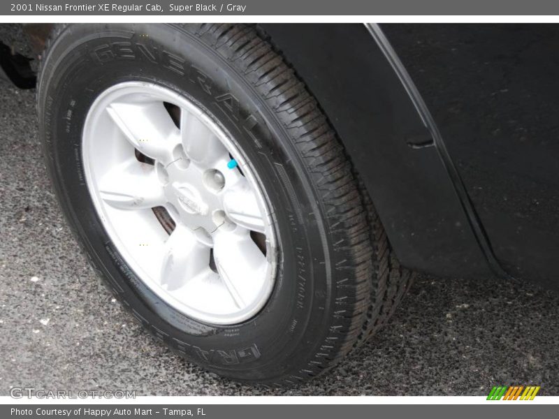 Super Black / Gray 2001 Nissan Frontier XE Regular Cab