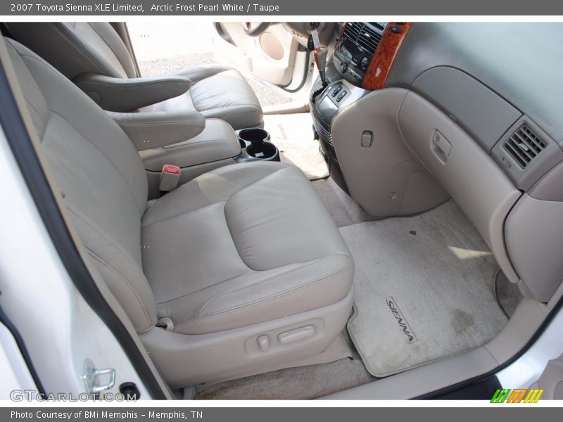 Arctic Frost Pearl White / Taupe 2007 Toyota Sienna XLE Limited