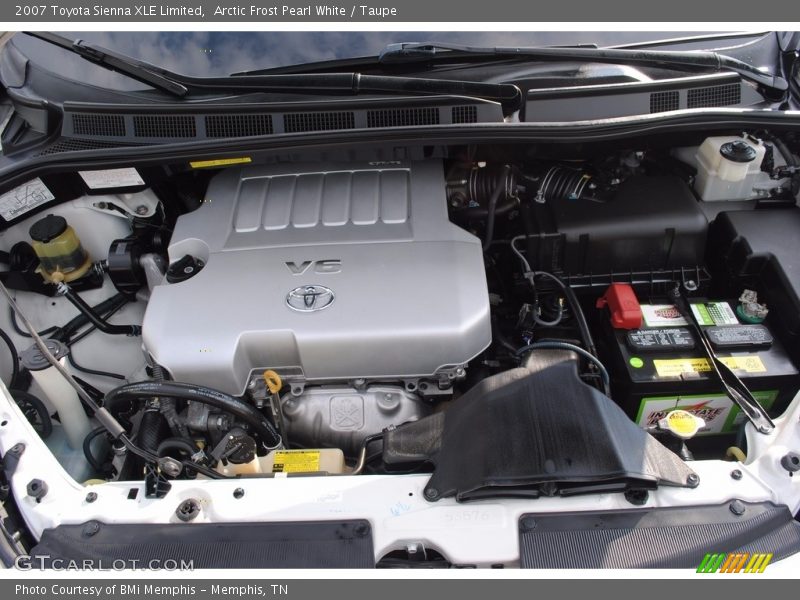 Arctic Frost Pearl White / Taupe 2007 Toyota Sienna XLE Limited