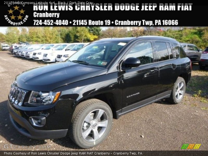 Black / Dark Slate Gray 2017 Jeep Compass Latitude 4x4