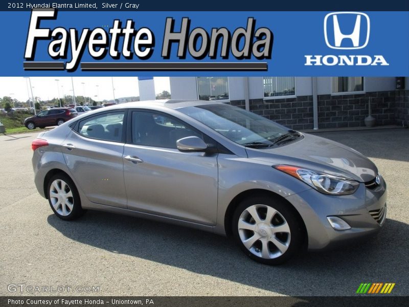 Silver / Gray 2012 Hyundai Elantra Limited