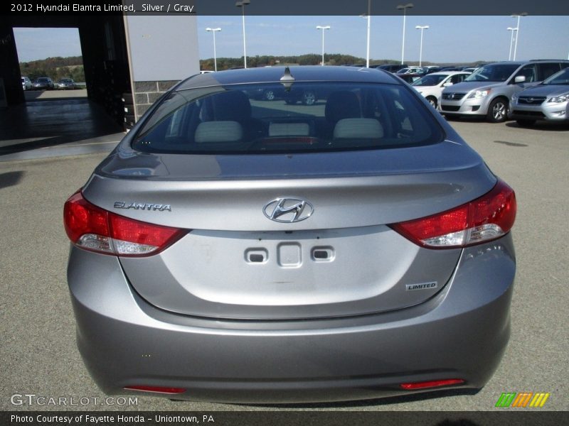 Silver / Gray 2012 Hyundai Elantra Limited