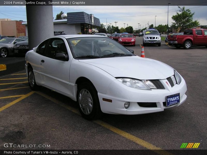 Summit White / Graphite 2004 Pontiac Sunfire Coupe