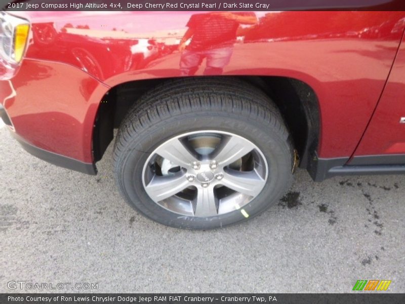Deep Cherry Red Crystal Pearl / Dark Slate Gray 2017 Jeep Compass High Altitude 4x4