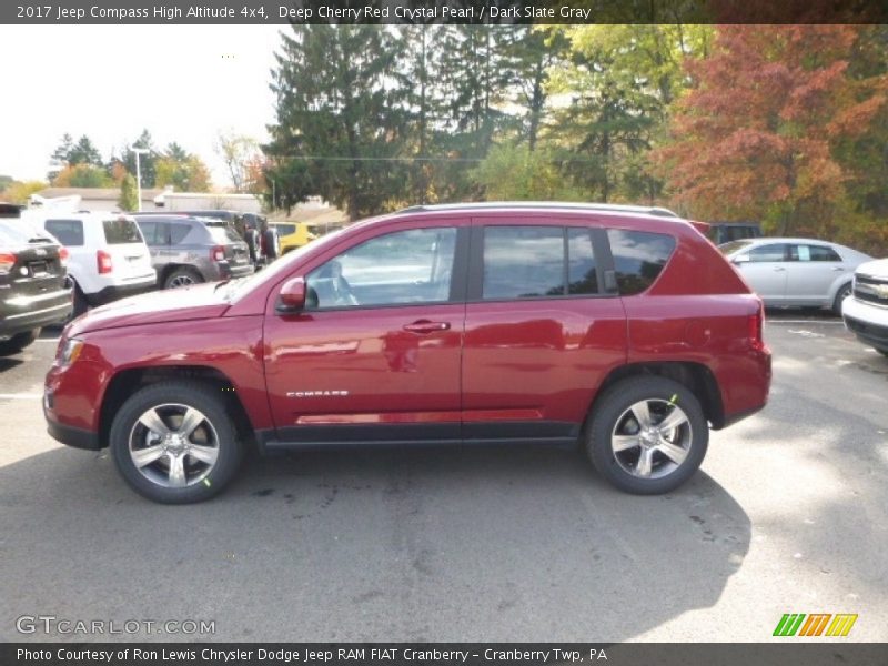 Deep Cherry Red Crystal Pearl / Dark Slate Gray 2017 Jeep Compass High Altitude 4x4