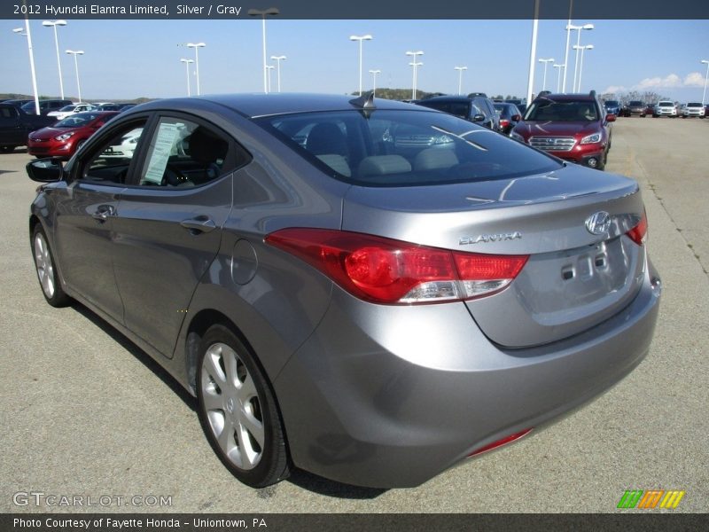 Silver / Gray 2012 Hyundai Elantra Limited