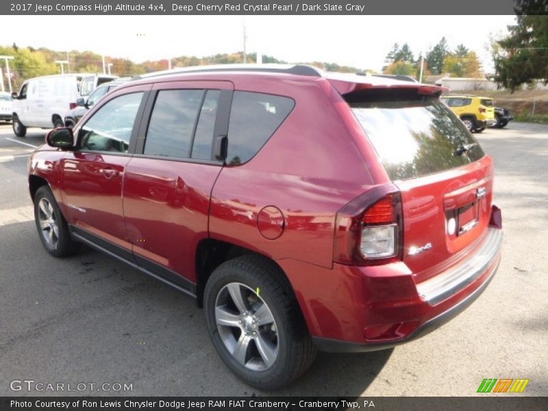 Deep Cherry Red Crystal Pearl / Dark Slate Gray 2017 Jeep Compass High Altitude 4x4
