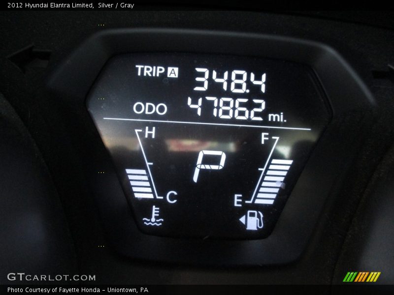 Silver / Gray 2012 Hyundai Elantra Limited