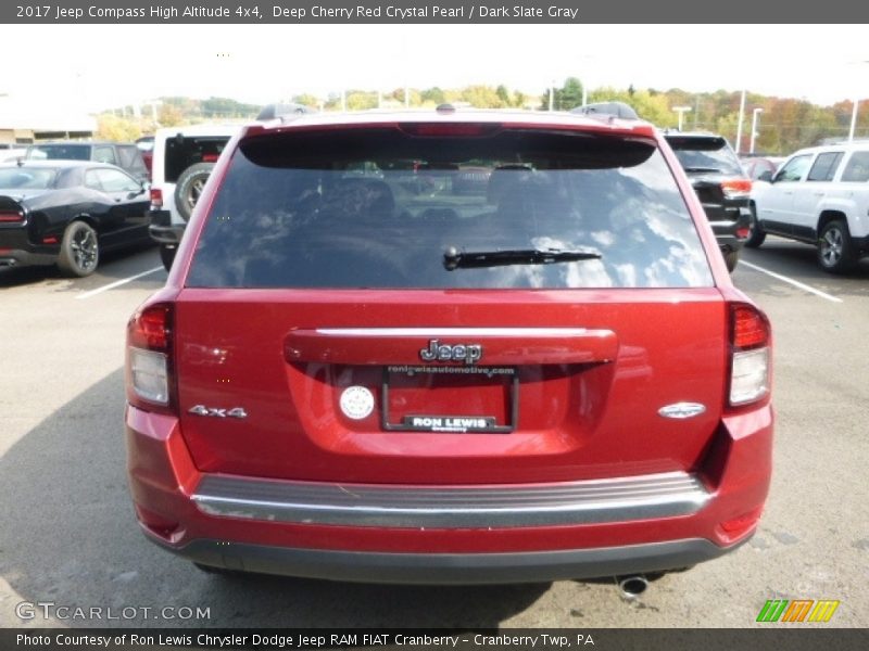 Deep Cherry Red Crystal Pearl / Dark Slate Gray 2017 Jeep Compass High Altitude 4x4