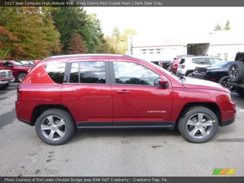 Deep Cherry Red Crystal Pearl / Dark Slate Gray 2017 Jeep Compass High Altitude 4x4