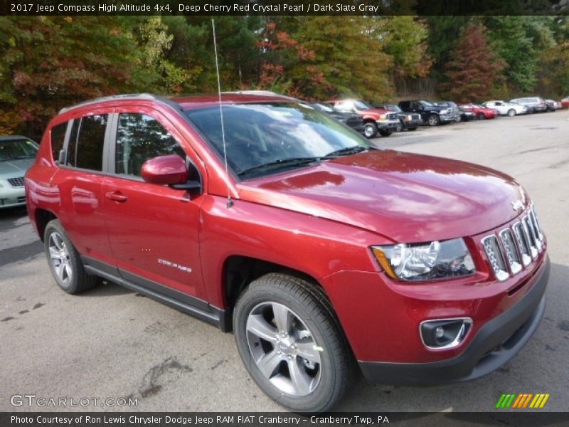 Deep Cherry Red Crystal Pearl / Dark Slate Gray 2017 Jeep Compass High Altitude 4x4