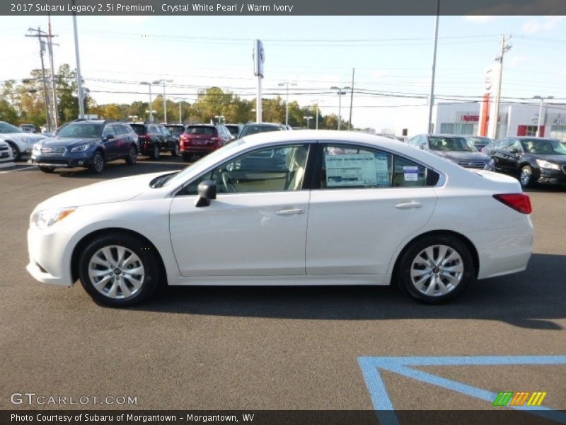 Crystal White Pearl / Warm Ivory 2017 Subaru Legacy 2.5i Premium