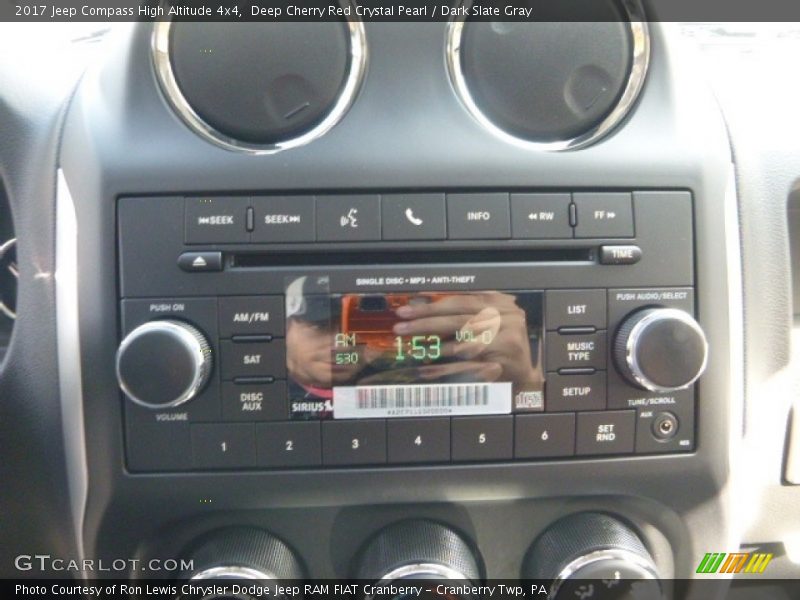 Deep Cherry Red Crystal Pearl / Dark Slate Gray 2017 Jeep Compass High Altitude 4x4