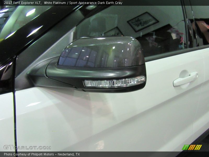 White Platinum / Sport Appearance Dark Earth Gray 2017 Ford Explorer XLT