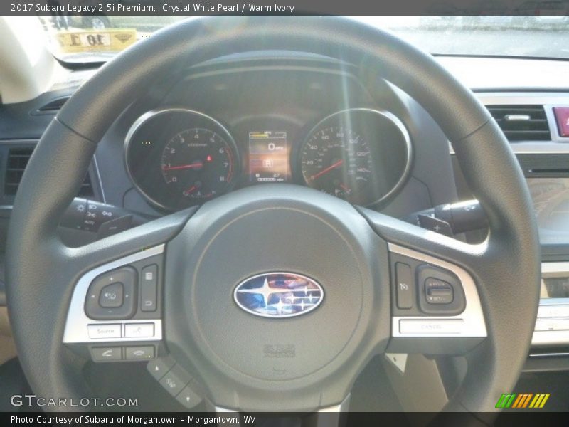 Crystal White Pearl / Warm Ivory 2017 Subaru Legacy 2.5i Premium