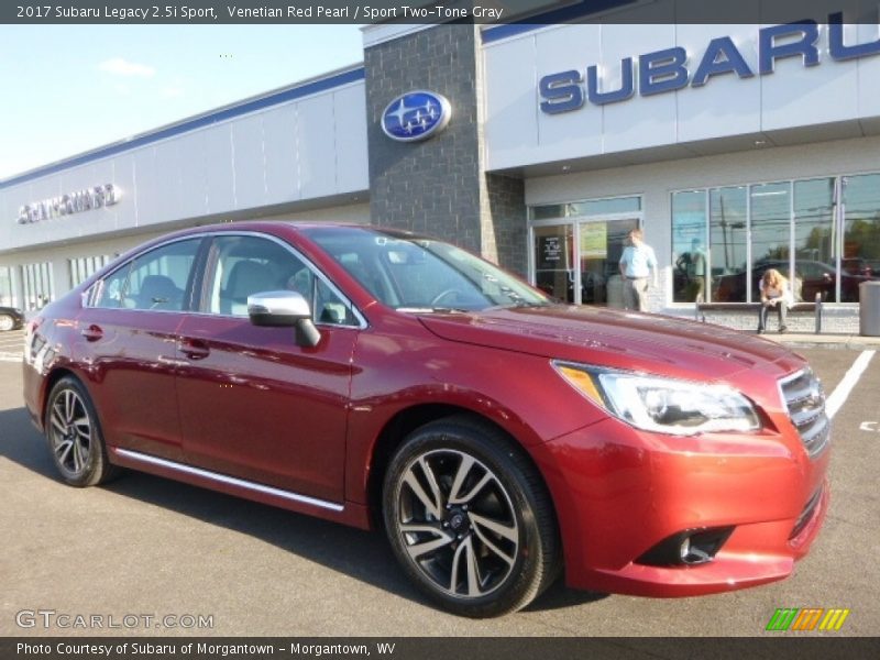 Venetian Red Pearl / Sport Two-Tone Gray 2017 Subaru Legacy 2.5i Sport
