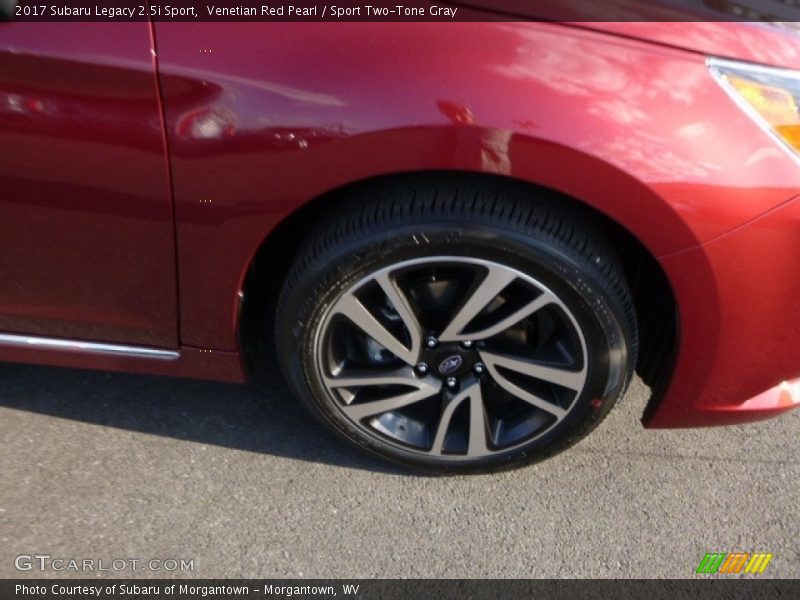 Venetian Red Pearl / Sport Two-Tone Gray 2017 Subaru Legacy 2.5i Sport