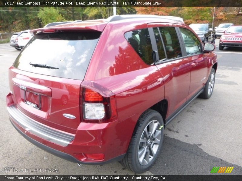 Deep Cherry Red Crystal Pearl / Dark Slate Gray 2017 Jeep Compass High Altitude 4x4