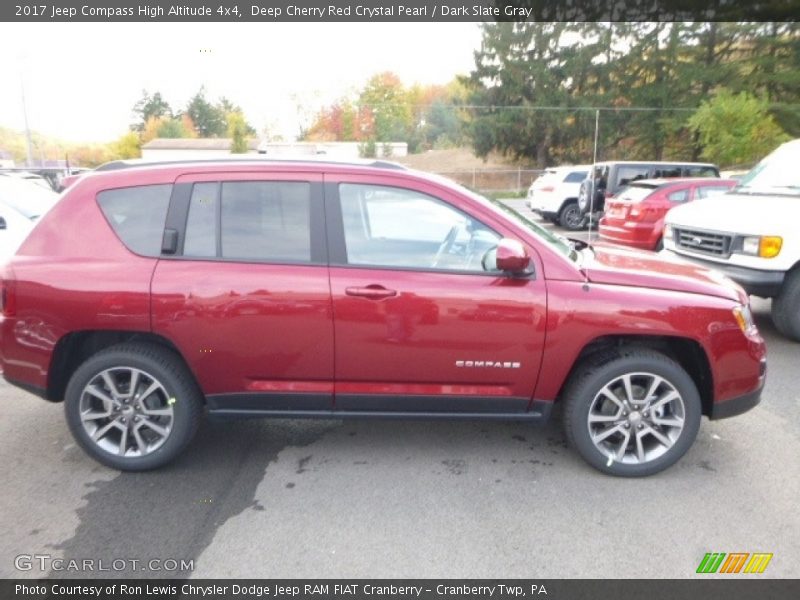 Deep Cherry Red Crystal Pearl / Dark Slate Gray 2017 Jeep Compass High Altitude 4x4