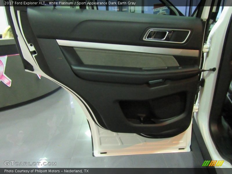 White Platinum / Sport Appearance Dark Earth Gray 2017 Ford Explorer XLT
