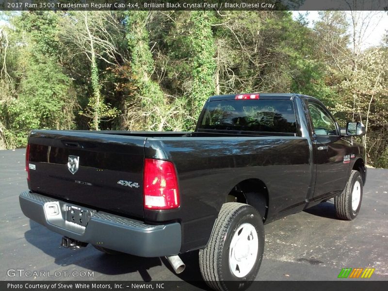 Brilliant Black Crystal Pearl / Black/Diesel Gray 2017 Ram 3500 Tradesman Regular Cab 4x4