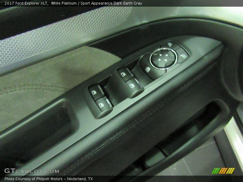 White Platinum / Sport Appearance Dark Earth Gray 2017 Ford Explorer XLT