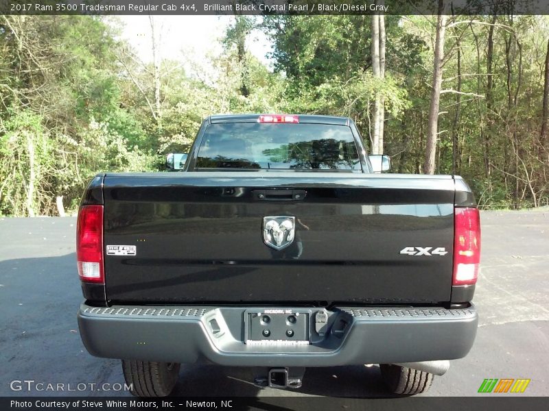 Brilliant Black Crystal Pearl / Black/Diesel Gray 2017 Ram 3500 Tradesman Regular Cab 4x4