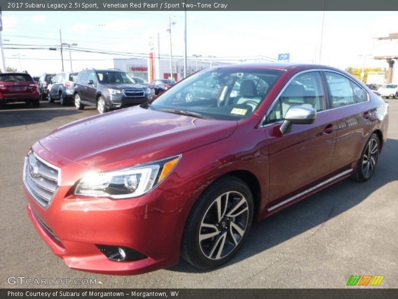 Venetian Red Pearl / Sport Two-Tone Gray 2017 Subaru Legacy 2.5i Sport