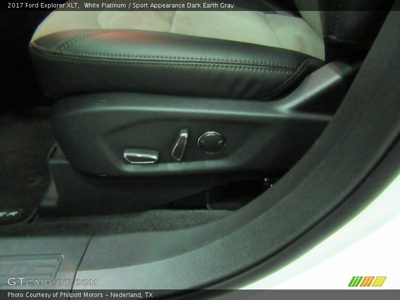 White Platinum / Sport Appearance Dark Earth Gray 2017 Ford Explorer XLT