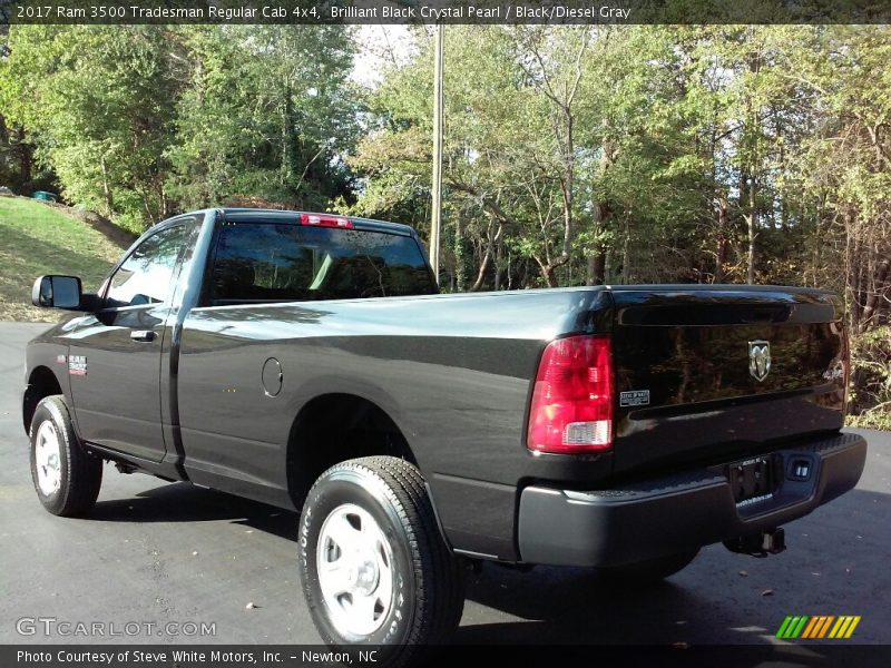 Brilliant Black Crystal Pearl / Black/Diesel Gray 2017 Ram 3500 Tradesman Regular Cab 4x4