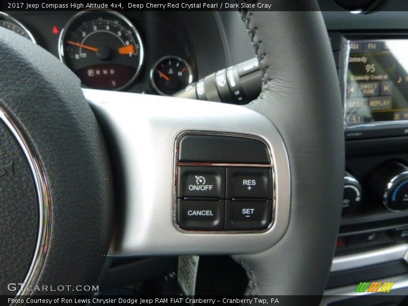 Controls of 2017 Compass High Altitude 4x4