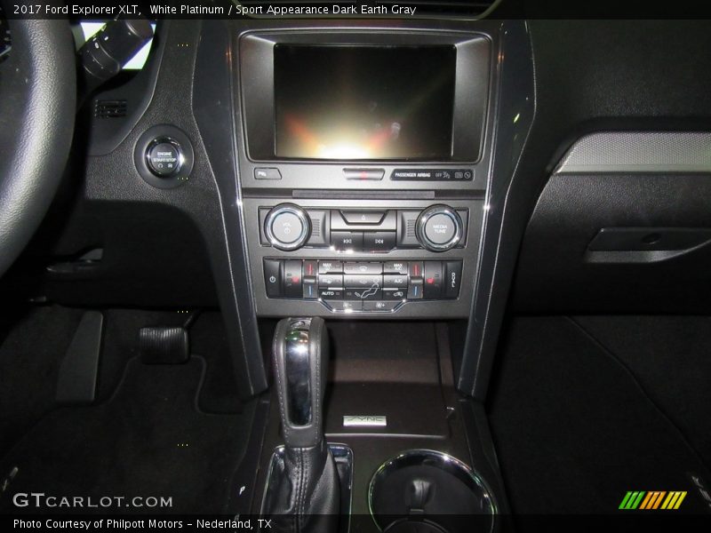 White Platinum / Sport Appearance Dark Earth Gray 2017 Ford Explorer XLT