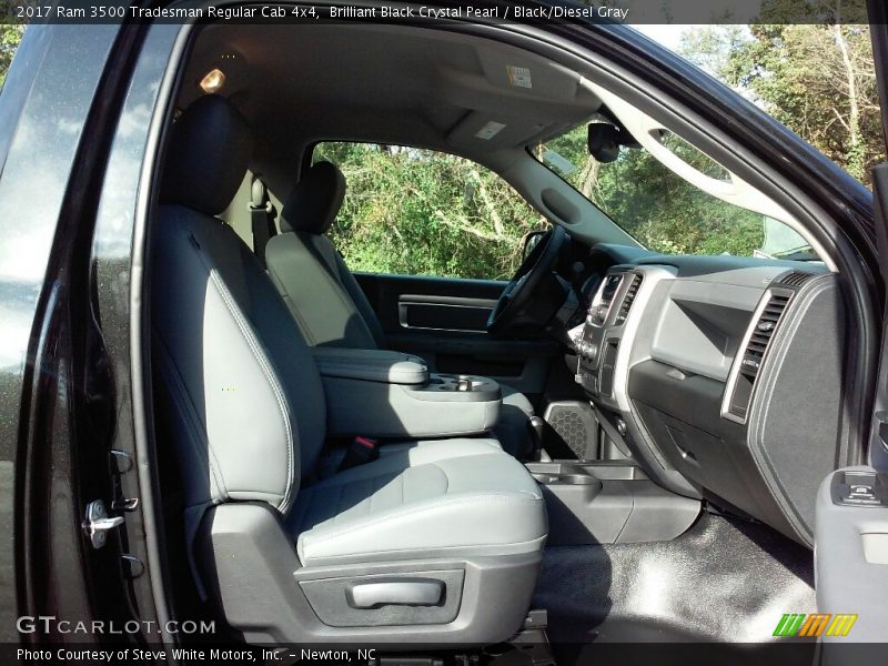 Brilliant Black Crystal Pearl / Black/Diesel Gray 2017 Ram 3500 Tradesman Regular Cab 4x4