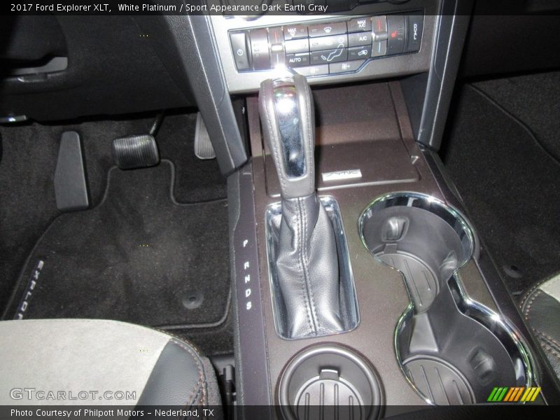 White Platinum / Sport Appearance Dark Earth Gray 2017 Ford Explorer XLT