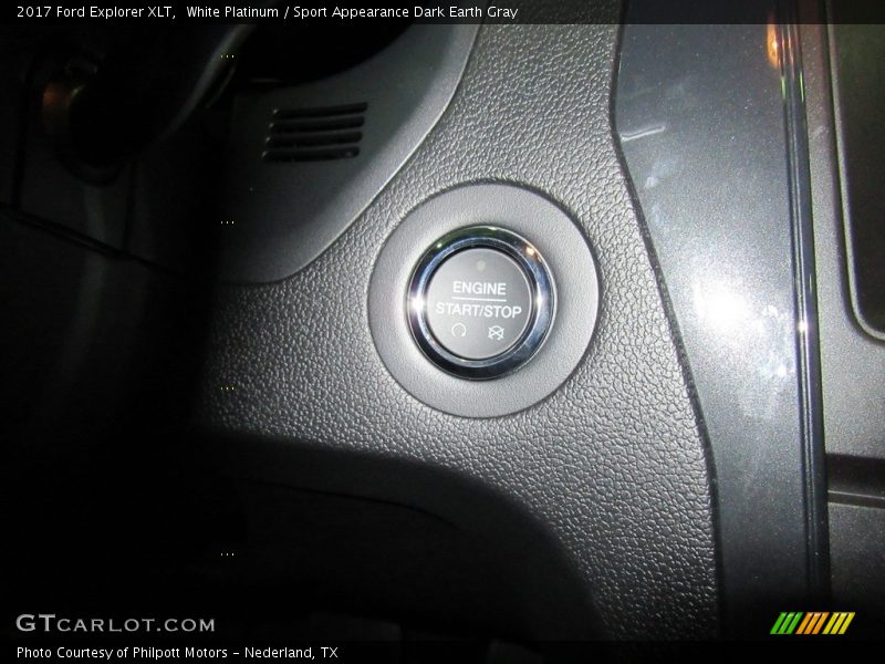 White Platinum / Sport Appearance Dark Earth Gray 2017 Ford Explorer XLT