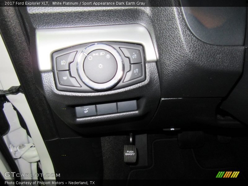 White Platinum / Sport Appearance Dark Earth Gray 2017 Ford Explorer XLT
