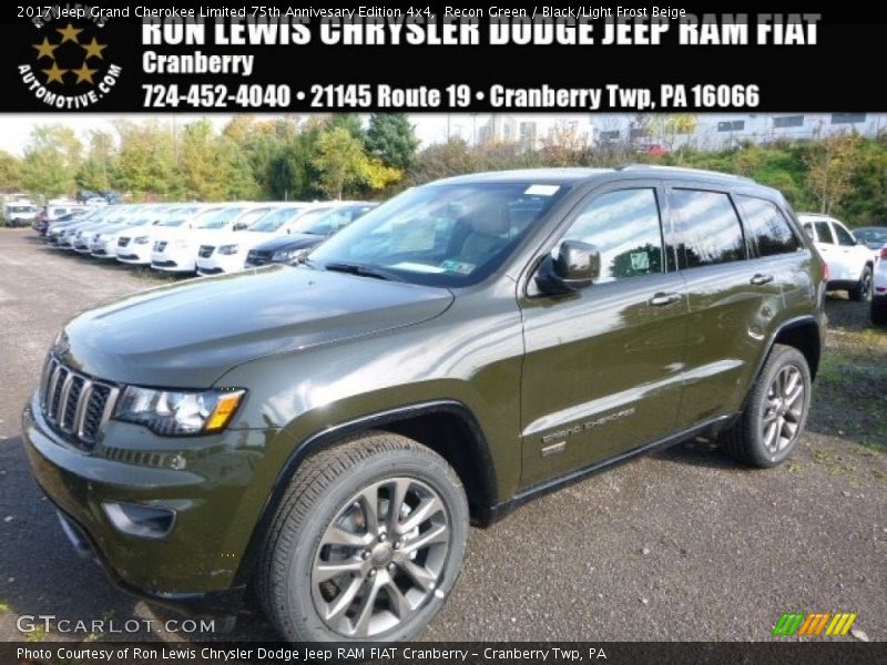 Recon Green / Black/Light Frost Beige 2017 Jeep Grand Cherokee Limited 75th Annivesary Edition 4x4
